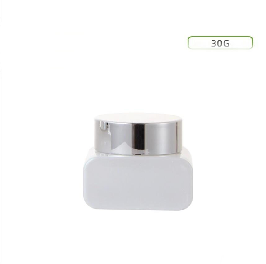 Gel Refill Pack - Barattolo di vetro bianco 30G coperchio